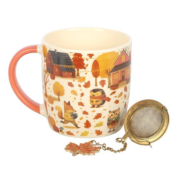 Mug & passoire à thé - Douceur d'automne