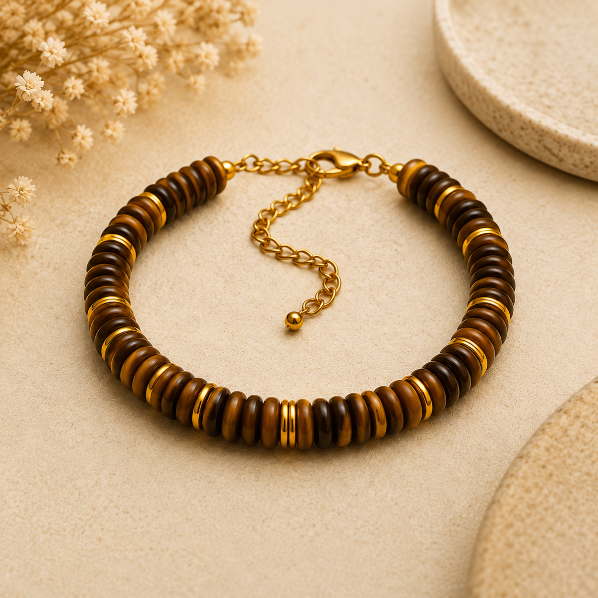 Bracelet Œil de Tigre — Force & Protection