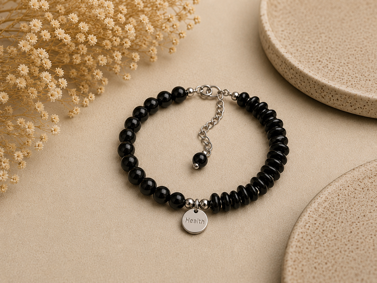 Bracelet Obsidienne Noire — Protection & Ancrage