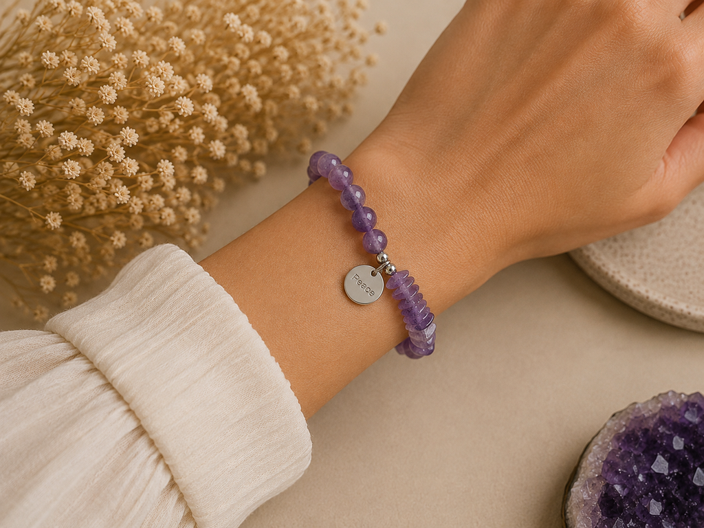 Bracelet Améthyste — Sérénité & Équilibre