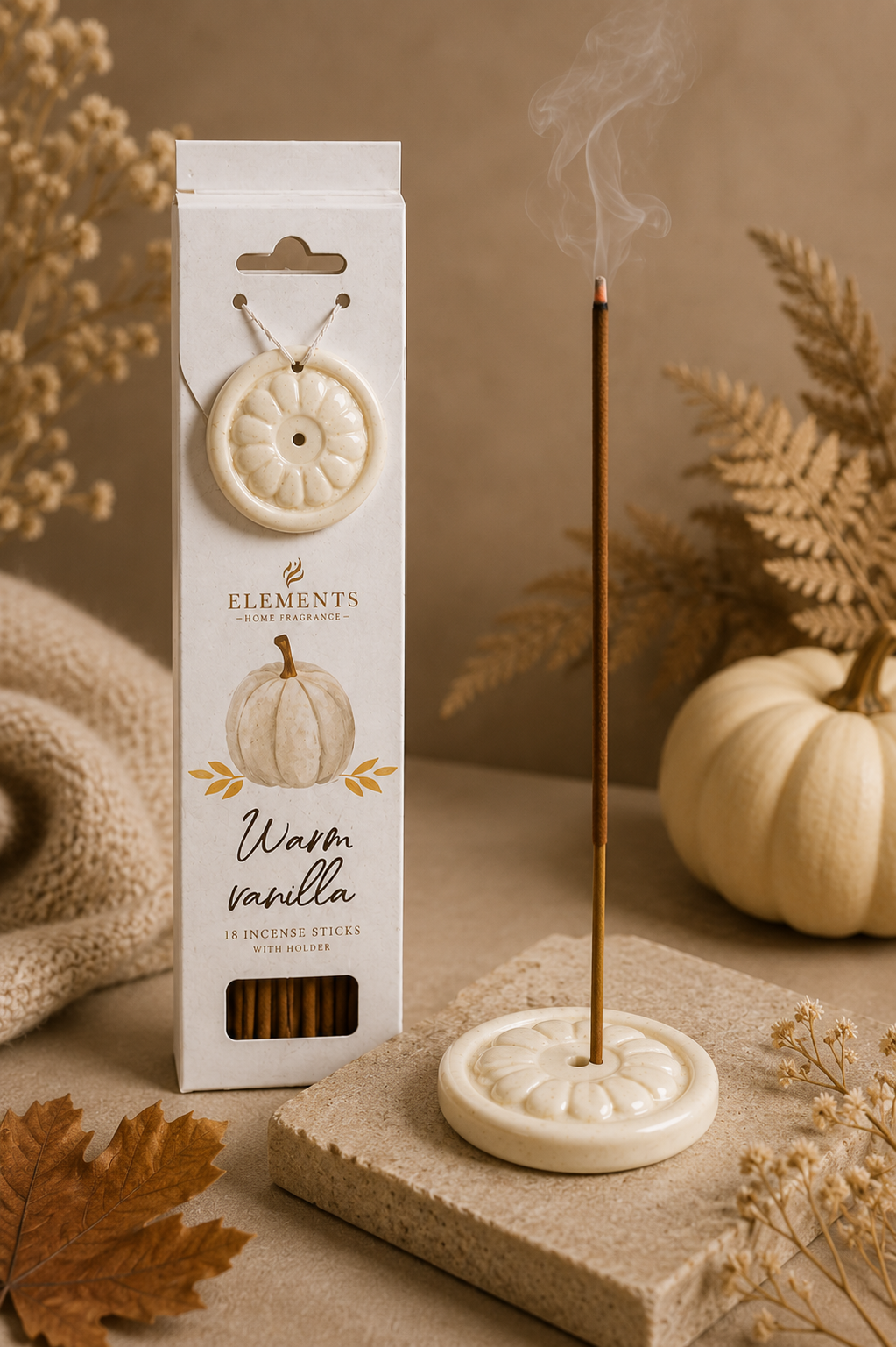 Bâtons d’encens parfumés – Vanille chaleureuse